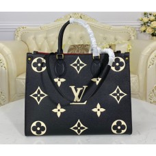 Louis Vuitton Bicolor Monogram Empreinte Leather Onthego MM M45495