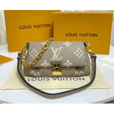 Louis Vuitton Bicolor Monogram Empreinte Leather Favorite M45836-gray