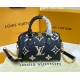 Louis Vuitton Monogram Empreinte Speedy Bandouliere 20 M58953-black-beige