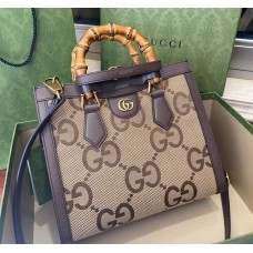 Gucci Diana Jumbo GG Small Tote Bag GU660195C-brown
