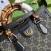 Gucci Diana GG small tote bag GU660195-denim-black