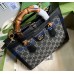 Gucci Diana GG small tote bag GU660195-denim-black