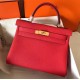 Hermes Kelly 28cm in Togo Leather Golden Hardware H5528G-Rouge-casaque
