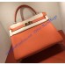 Hermes Kelly 28cm in Togo Leather Golden Hardware H5528G-Orange