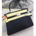 Hermes Kelly 28cm in Togo Leather Palladium Hardware H5528W-Black