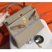 Hermes Kelly 32cm in Togo Leather Golden Hardware H5532G-gris-tourterelle