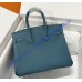 Hermes Birkin 30cm Togo Leather Palladium Hardware H8830W-bleu-jean