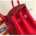 Hermes Birkin 30cm Togo Leather Palladium Hardware H8830W-rouge-casaque