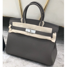 Hermes Birkin 35cm Togo Leather Palladium Hardware H8835W-etain Hermes Birkin 35cm Togo Leather Palladium Hardware H8835W-etain