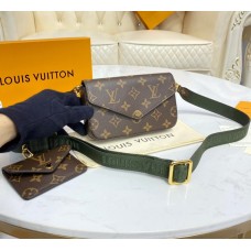 Louis Vuitton Monogram Felicie Strap & Go M80091-green