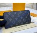 Louis Vuitton Monogram Eclipse Zippy Wallet M42616-black