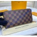 Louis Vuitton Damier Ebene Zippy Wallet N41661-brown