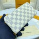 Louis Vuitton Damier Azur Zippy Wallet N63503-white