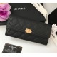 Chanel Boy Long Flap Wallet in Caviar Leather CW80286-AB-black