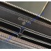 Chanel Boy Long Zipper Wallet in Lambskin CW80288-B-black