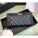 Chanel Boy Long Zipper Wallet in Lambskin CW80288-B-black
