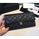 Chanel Long Zipper Wallet in Caviar Leather CW80758-AB-black