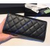 Chanel Long Zipper Wallet in Caviar Leather CW80758-BB-black