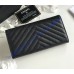 Chanel Chevron Long Zipper Wallet in Caviar Leather CW80758-V-AB-black