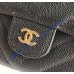 Chanel Chevron Long Zipper Wallet in Caviar Leather CW80758-V-AB-black