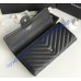 Chanel Chevron Long Zipper Wallet in Caviar Leather CW80758-V-BB-black
