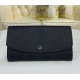 Louis Vuitton Mahina Leather Iris Wallet M60145-black