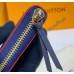 Louis Vuitton Monogram Empreinte Leather Clemence Wallet M69415-navy-blue