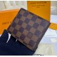Louis Vuitton Damier Ebene Amerigo Wallet N60053-brown