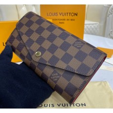 Louis Vuitton Damier Ebene Sarah Wallet N60114-red