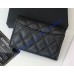Chanel Quilted Card Holder in Lambskin CW80799-A-black