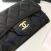 Chanel Quilted Card Holder in Lambskin CW80799-A-black