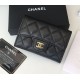 Chanel Quilted Card Holder in Lambskin CW80799-A-black