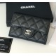 Chanel Quilted Card Holder in Lambskin CW80799-B-black