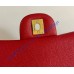 Chanel Small Classic Flap Bag in Red Caviar Leather with golden hardware