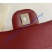 Chanel Small Classic Flap Bag in Wine Red Caviar Leather with silver hardware