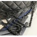 Chanel Small Classic Flap Bag in Black Lambskin with black hardware