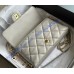 Chanel 2021 SS Flap bag C2563-light-gray
