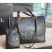 Chanel Cocomark Large Shopping Tote Bag C3128A-black