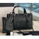 Chanel Cocomark Small Shopping Tote Bag C3129B-black