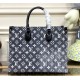 Louis Vuitton Denim Jacquard OnTheGo MM M46448-gray
