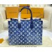 Louis Vuitton Denim Jacquard OnTheGo MM M46448-blue