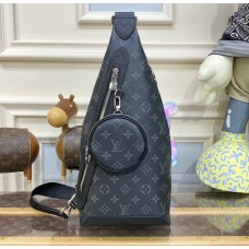 Louis Vuitton Monogram Eclipse Duo Slingbag M30936-black
