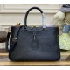 Louis Vuitton Monogram Empreinte Leather Trianon MM M46487-black
