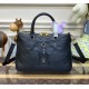 Louis Vuitton Monogram Empreinte Leather Trianon PM M46488-black