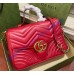 Gucci GG Marmont small Red top handle bag