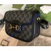 Gucci GG Supreme Horsebit 1955 shoulder bag GU602204DN-black