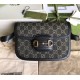 Gucci GG Supreme Horsebit 1955 shoulder bag GU602204DN-black