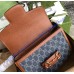 Gucci GG Supreme Horsebit 1955 shoulder bag GU602204DN-blue