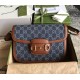 Gucci GG Supreme Horsebit 1955 shoulder bag GU602204DN-blue