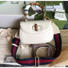 Gucci Bamboo 1947 Small Top Handle Bag GU675797-white